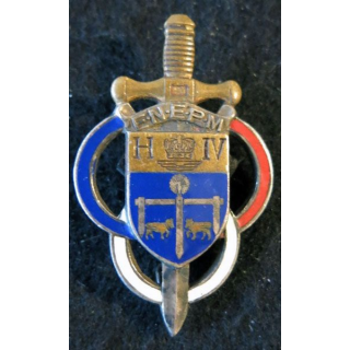ENEPM : Insigne de l'école nationale d’éducation physique militaire de Pau de fabrication Drago Beranger H. 500 émail