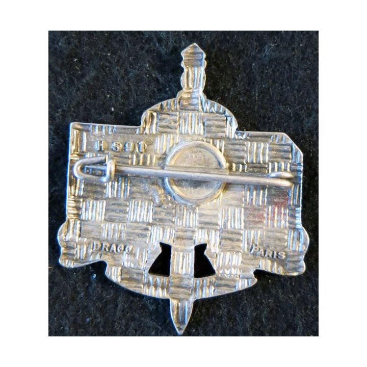 CMA : insigne métallique des centraux mécanographiques de l'Armée de fabrication Drago Paris H. 591