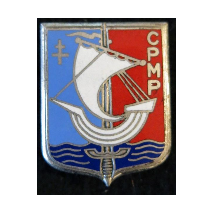 CPMP : insigne métallique du centre de préparation militaire de Paris  fabrication Drago Paris G. 1902 émail