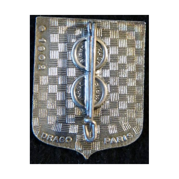 CPMP : insigne métallique du centre de préparation militaire de Paris  fabrication Drago Paris G. 1902 émail