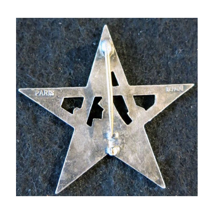 4° RTM : insigne métallique du  4° régiment de tirailleurs marocains Drago Paris