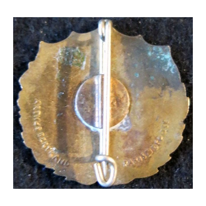 ASSOCIATION ST CYR : insigne métallique de l'association La Saint Cyrienne Arthus Bertrand Déposé émail