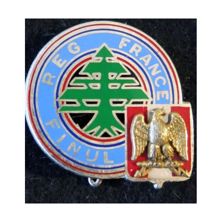 15° DI : insigne métalllique du régiment français à la FINUL Liban de fabrication Drago Paris