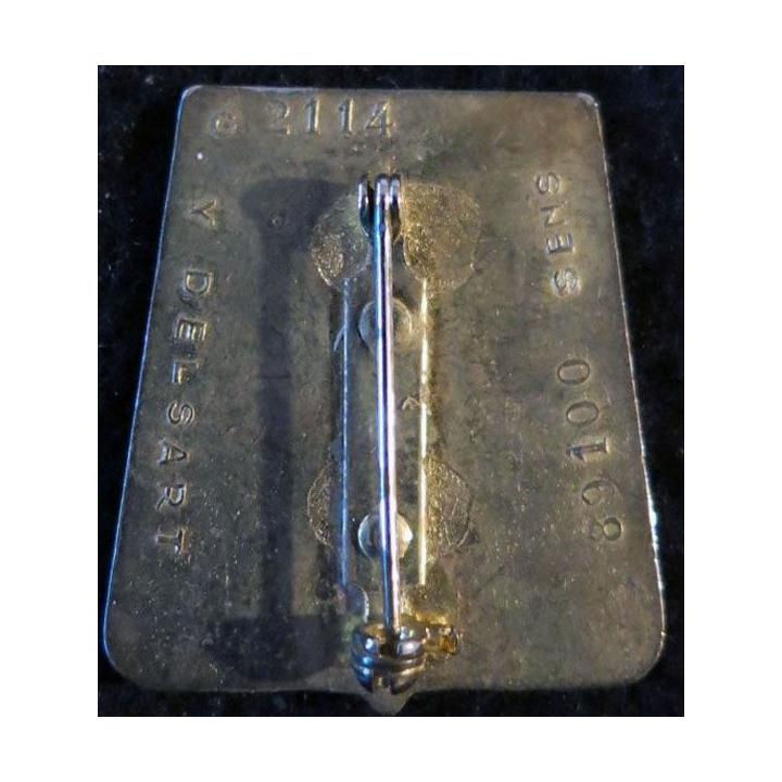4° RCH : insigne métallique du 4° régiment de chasseurs de fabrication Delsart G. 2114