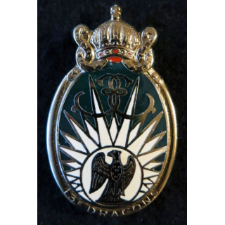 13° RDP : insigne métallique du 13° régiment de dragons parachutistes fabriqué par Drago Paris G. 983
