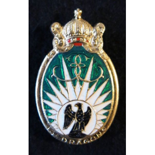 13° RDP : insigne métallique du 13° régiment de dragons parachutistes fabriqué par Drago MLV G. 983 matriculé 1992