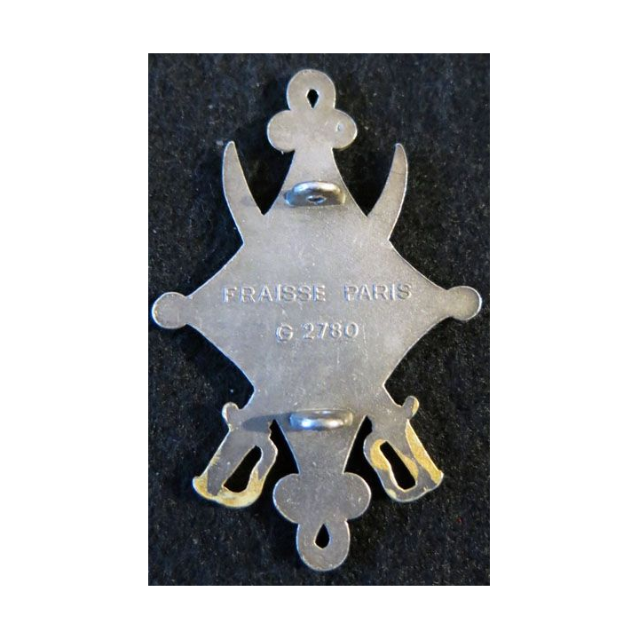 10° RH : insigne métallique du 10° régiment de hussards de fabrication Fraisse G. 2780