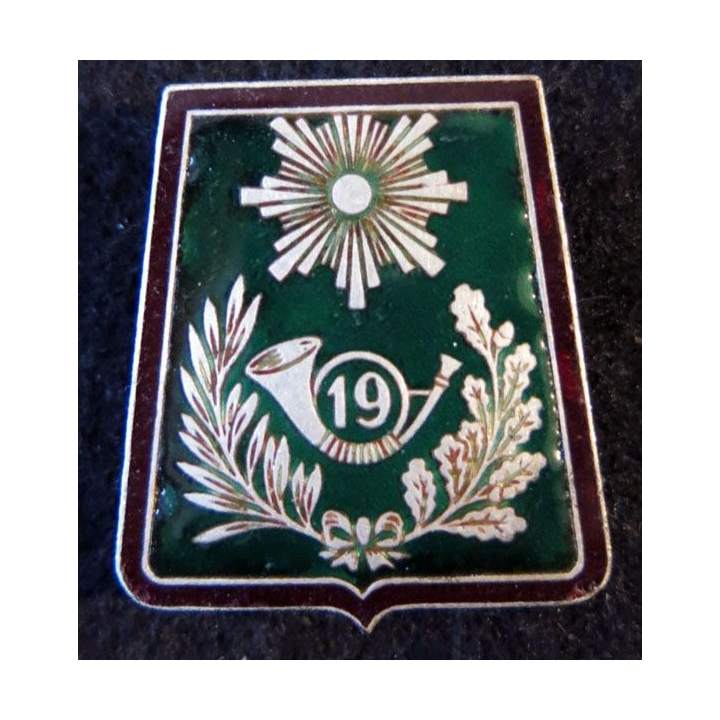 19° RCH : 19° régiment de chasseurs de fabrication Drago G.1333 en émail