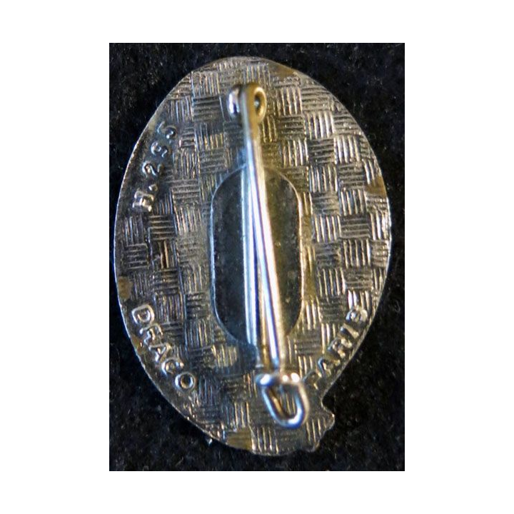 1° RHP : insigne métallique du 1° régiment de hussards parachutistes de fabrication Drago Paris H. 295