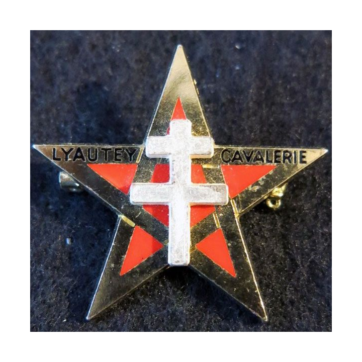 1° RSM : insigne métallique du 1° régiment de spahis marocains de fabrication Drago G. 1827