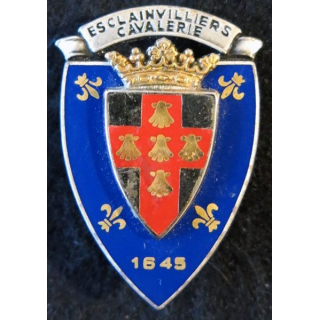 3° RC : insigne métallique du 3° régiment de cuirassiers de fabrication Drago Noisiel G. 951