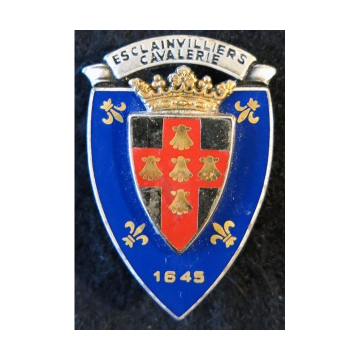 3° RC : insigne métallique du 3° régiment de cuirassiers de fabrication Drago Noisiel G. 951
