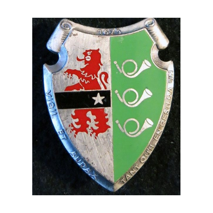 3° RCH : insigne du 3° régiment de chasseurs de réserve de fabrication Drago Noisiel G. 3193