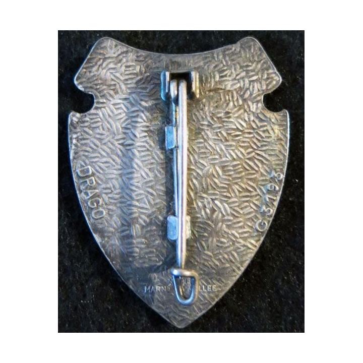 3° RCH : insigne du 3° régiment de chasseurs de réserve de fabrication Drago Noisiel G. 3193