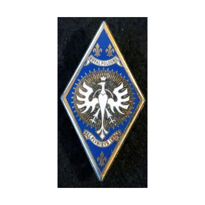 5° RC : insigne métallique du 5° régiment de cuirassiers de fabrication Drago Paris