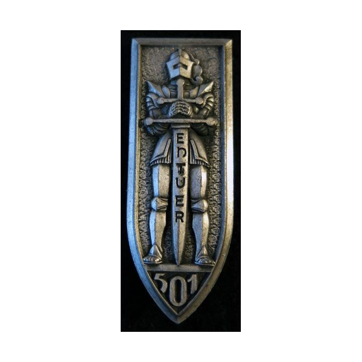 501° RCC : 501° régiment de chars de combat de fabrication Fraisse H. 267 argenté bruni