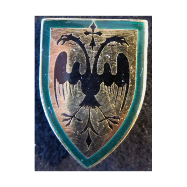 19° RD : insigne métallique du 19° régiment de dragons de fabrication Drago Paris retirage
