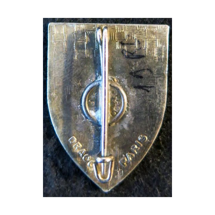 19° RD : insigne métallique du 19° régiment de dragons de fabrication Drago Paris retirage