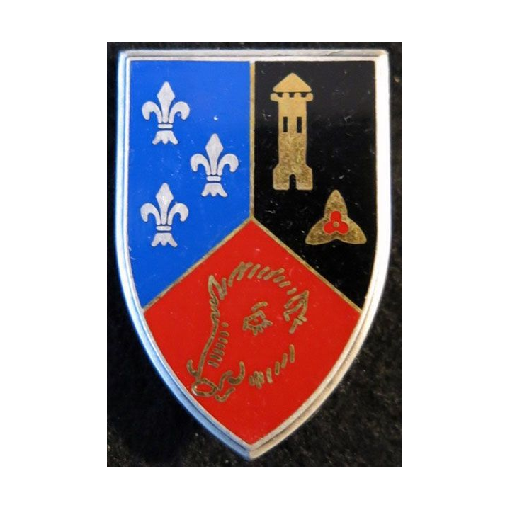 102° DI : Insigne métallique de la 102° division d’infanterie de fabrication Fraisse Paris G. 2834