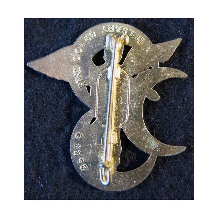 3° DB : insigne métallique de la 3° division blindée (EX 3° DIA) de fabrication Delsart G. 2298
