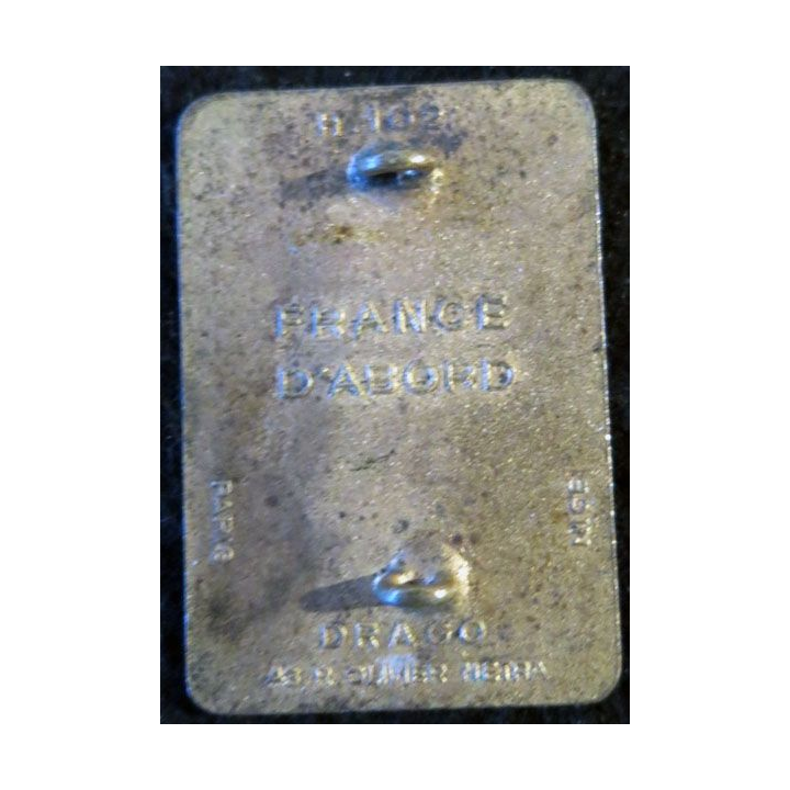 5° DB : insigne métallique de la 5° division blindée France d'abord de fabrication Drago O. M H. 102 émail
