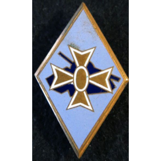 1° DB : insigne métallique de la 1° division blindée de fabrication Drago Béranger en émail