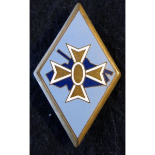 1° DB : insigne métallique de la 1° division blindée de fabrication Drago Paris H. 107 en émail