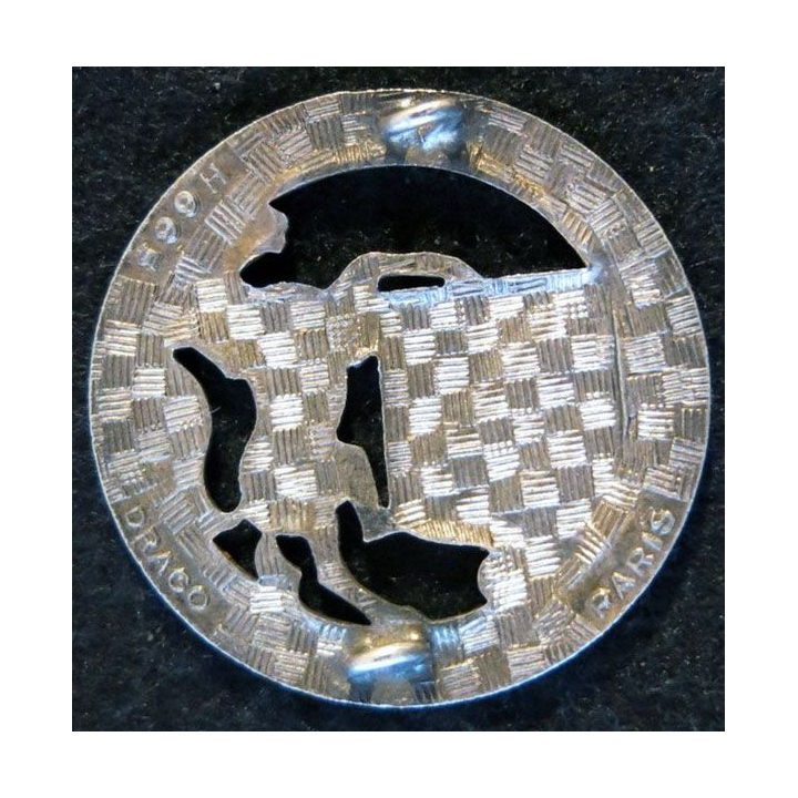 5° RD : insigne métallique du 5° régiment de dragons de fabrication Drago Paris H.665 en émail