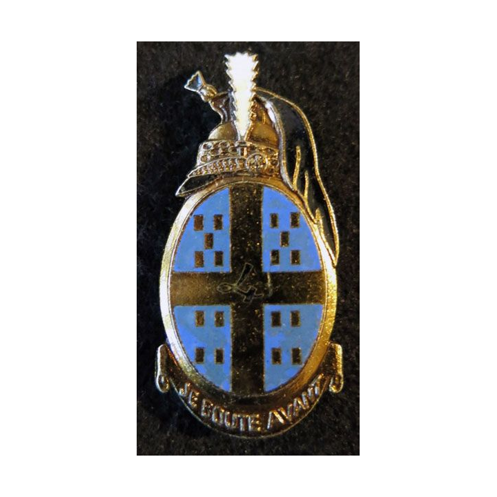 4° RD : insigne métallique du 4° régiment de dragons de fabrication Drago Paris G. 2166 émail
