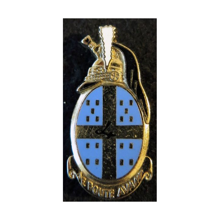 4° RD : insigne métallique du 4° régiment de dragons de fabrication Drago Paris G. 2166