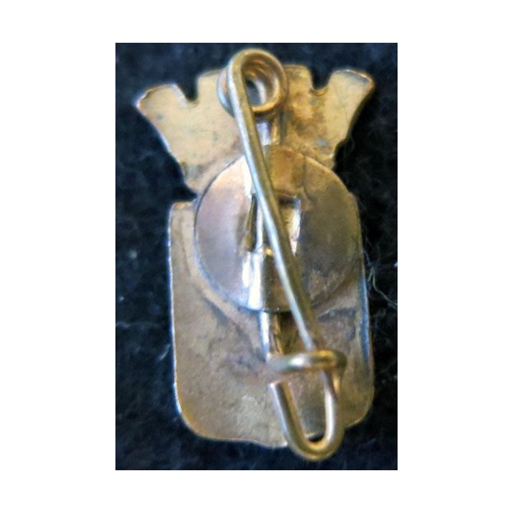 BLASON VERSAILLES : insigne métallique ancien blason en émail de la ville de Versailles 12 x 19 mm épingle