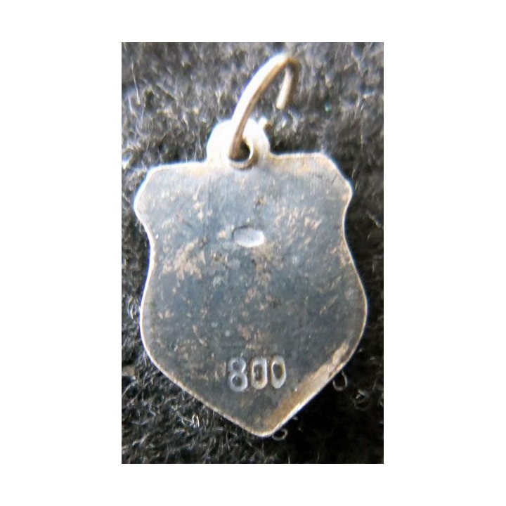 BLASON NANCY : Ancien blason en émail de la ville de Nancy 24 x 34 mm avec anneau