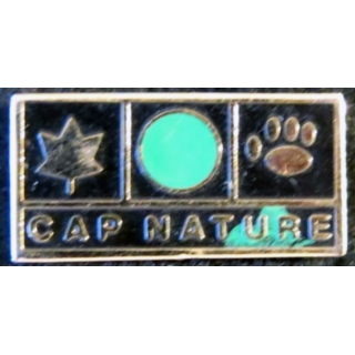 Pin's métallique peint  Cap Nature de 12 x 25 mm