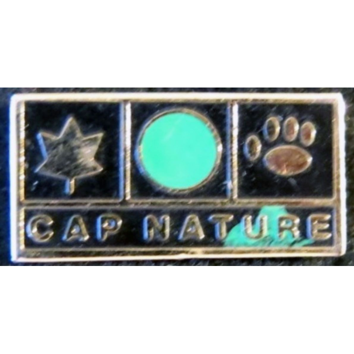 Pin's métallique peint  Cap Nature de 12 x 25 mm