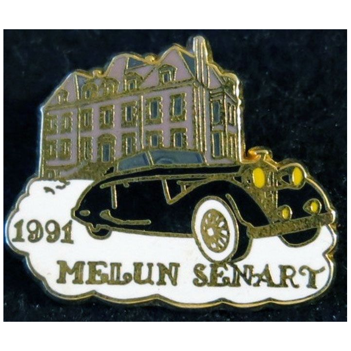 MELIN SENART : pin's de Melun Senart 1991 de fabrication Ballard doré or fin