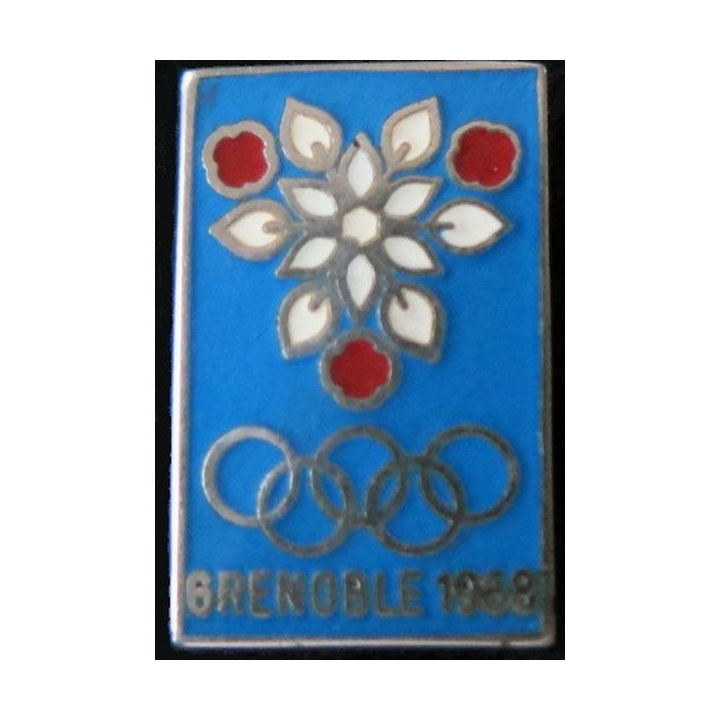 JO GRENOBLE : pin's des jeux olympiques de 1968 de fabrication Arthus Bertrand déposé