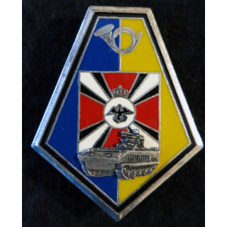 1° GC : insigne métallique de la 4° compagnie du 1° groupe de chasseurs Y. Delsart Matriculé N° 671