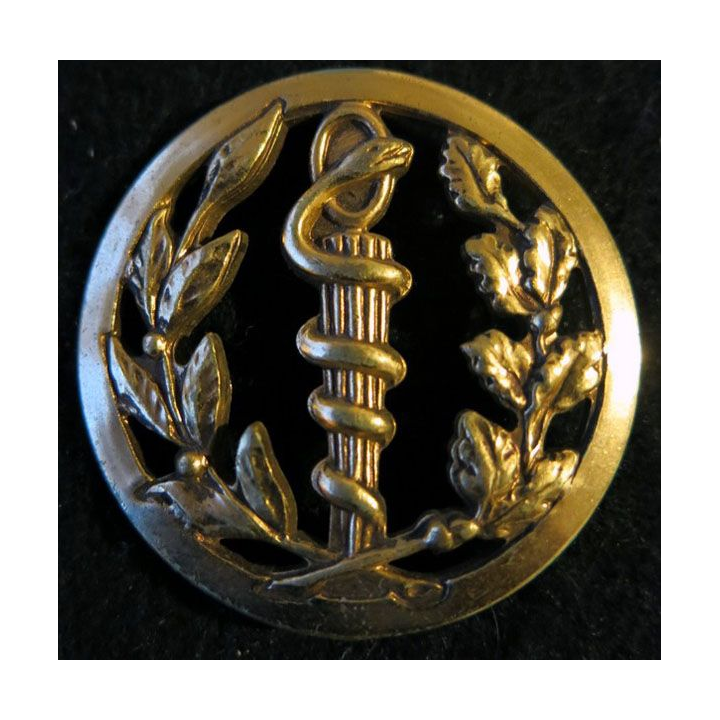 INSIGNE DE BÉRET : insigne de béret du service de santé de fabrication Beraudy-Vaure