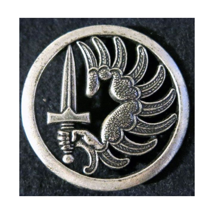 INSIGNE DE BÉRET : insigne de béret des régiments des troupes aéroportées et de chasseurs parachutistes Boussemart