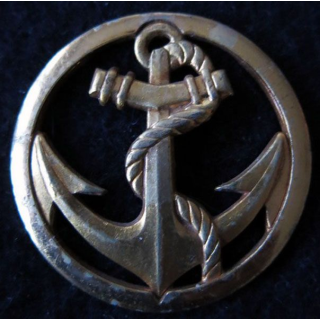 insigne de béret des troupes coloniales et de marine Coinderoux Paris doré