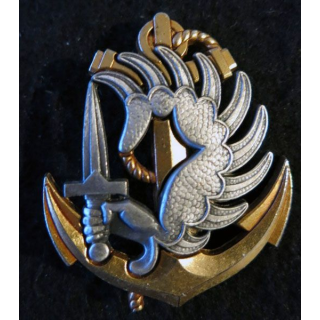 INSIGNE DE BÉRET PARA TDM : insigne de béret des troupes parachutistes aéroportées des troupes de marine Delsart