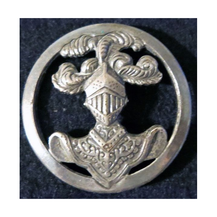 INSIGNE DE BÉRET ABC : insigne de béret de l’arme blindée cavalerie de fabrication Béraudy-Vaure