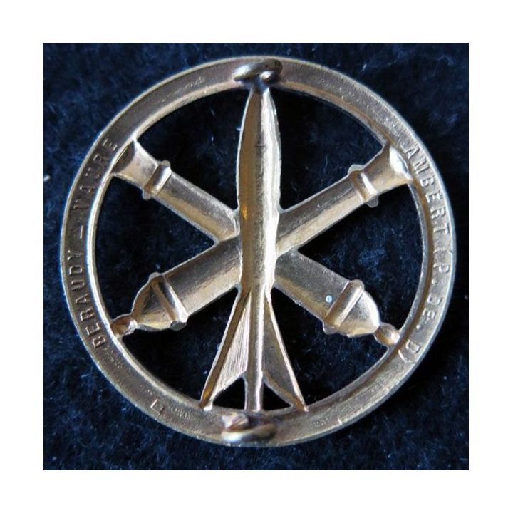 INSIGNE DE BÉRET : insigne béret de l'Artillerie de fabrication Beraudy-Vaure