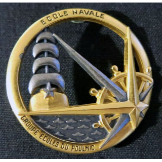 INSIGNE DE BÉRET : insigne de béret de l'école navale et du groupe écoles du Poulmic  Drago