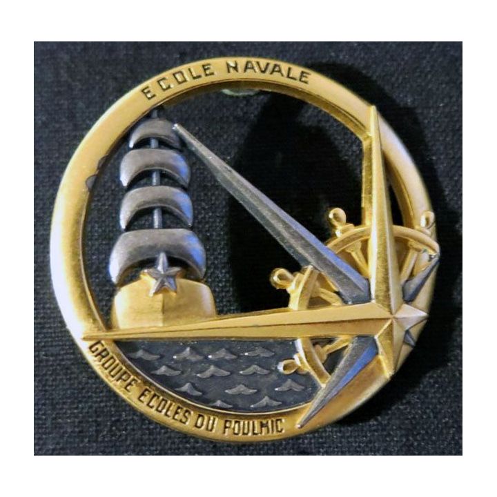 INSIGNE DE BÉRET : insigne de béret de l'école navale et du groupe écoles du Poulmic  Drago