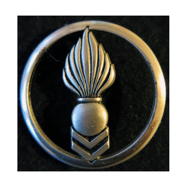 INSIGNE DE BÉRET CTA : insigne de béret du corps technique et administratif argenté de fabrication Coinderoux