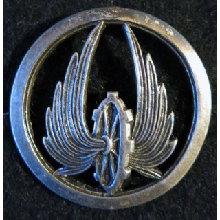INSIGNE DE BÉRET : insigne de béret de l'arme du train de fabrication Drago Romainville