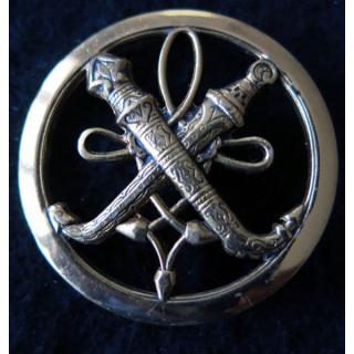 INSIGNE DE BÉRET SAA : Insigne de béret du Service des Affaires Algériennes fabrication L. Bichet