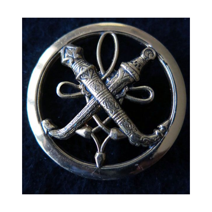 INSIGNE DE BÉRET SAA : Insigne de béret du Service des Affaires Algériennes fabrication L. Bichet