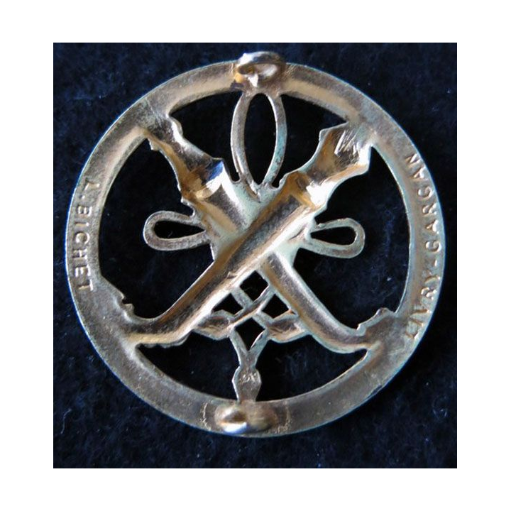 INSIGNE DE BÉRET SAA : Insigne de béret du Service des Affaires Algériennes fabrication L. Bichet